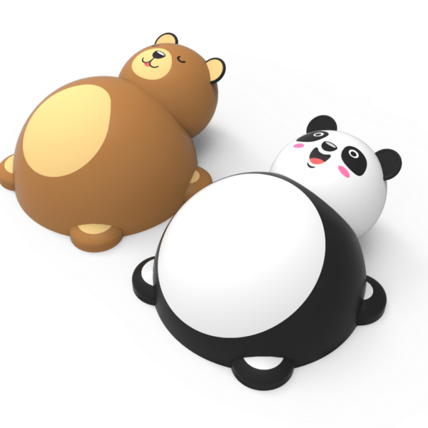 Niedźwiedź brunatny lub niedźwiedź Panda 3D035