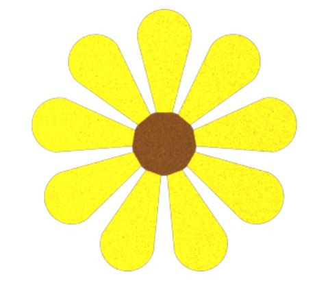 Żółty kwiat 2DR11