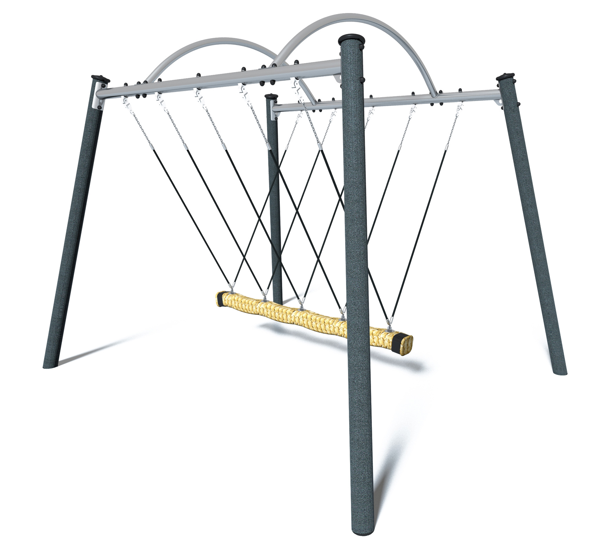 Huśtawka wieloosobowa (słupy stalowe) – J442M Huśtawka wieloosobowa (słupy stalowe) - J442M