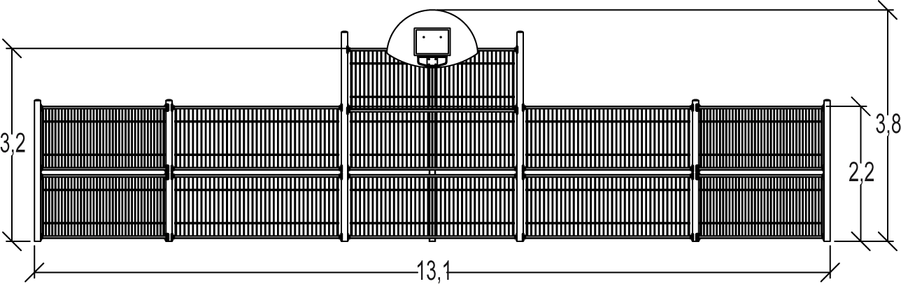 Prosta bramka/ścianka sportowa J22101 Prosta bramka/ścianka sportowa J22101