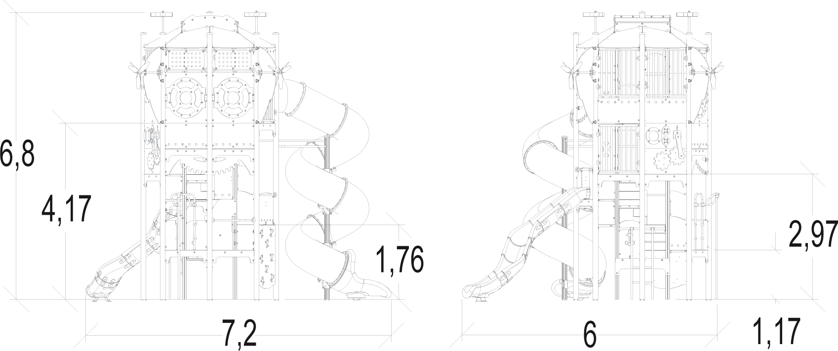 Wieża ośmiokątna Metropolis wys. 7 Wieża ośmiokątna Metropolis wys. 7