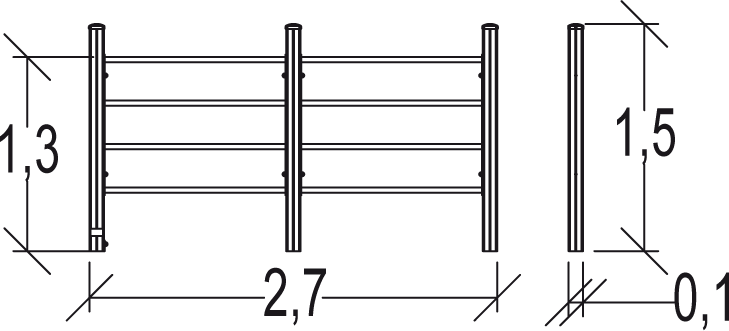 Trim Trail podwójna drabinka gimnastyczna Junior JPS11-J-M Trim Trail podwójna drabinka gimnastyczna Junior JPS11-J-M