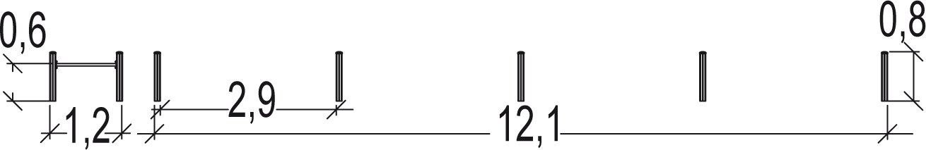 Trim Trail zestaw płotków gimnastycznych Senior JPS12-S-M Trim Trail zestaw płotków gimnastycznych Senior JPS12-S-M