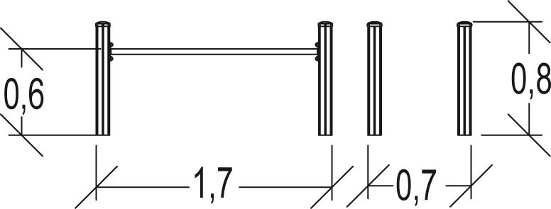 Trim Trial poręcze gimnastyczne Junior JPS15-J-M Trim Trial poręcze gimnastyczne Junior JPS15-J-M