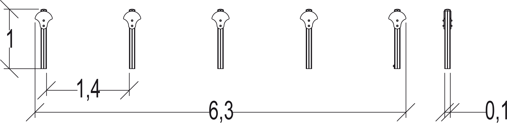 Trim Trail słupki do skakania Senior JPS16-S-M Trim Trail słupki do skakania Senior JPS16-S-M