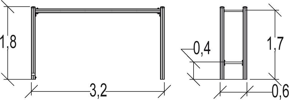 Trim Trail drabinka pozioma Junior JPS21-J-M Trim Trail drabinka pozioma Junior JPS21-J-M