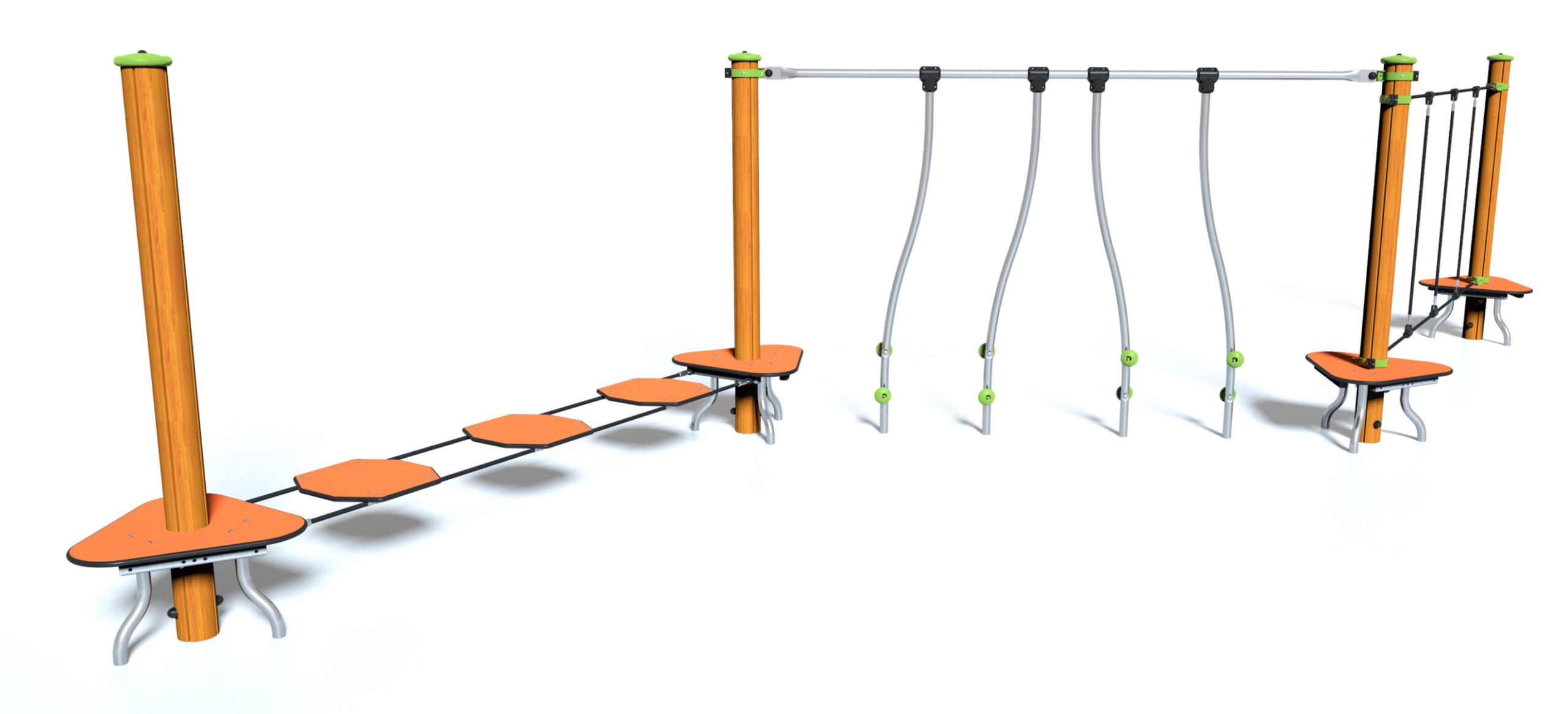 Ścieżka linowa – słupy drewniane J5407 Ścieżka linowa - słupy drewniane J5407