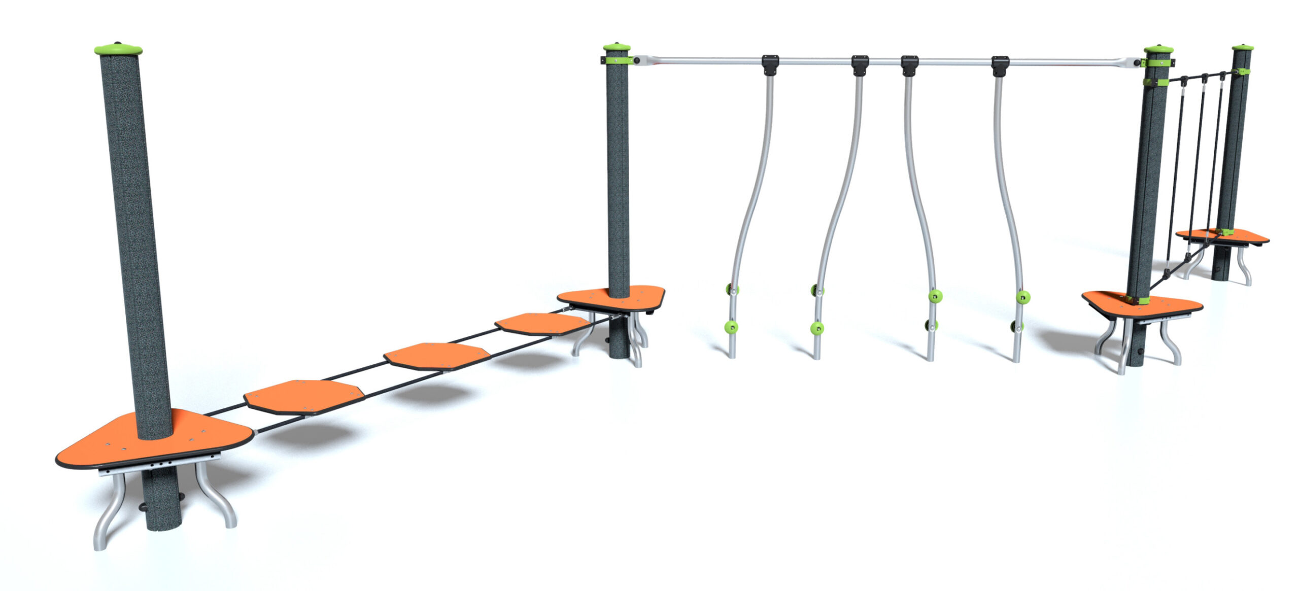 Ścieżka linowa – słupy stalowe J5407-M Ścieżka linowa - słupy stalowe J5407-M